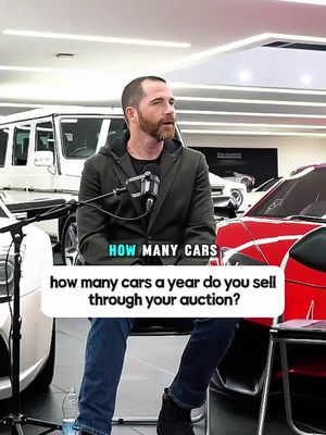how many cars a year do you sell through your auction #carsandcapital #carcollection #officialcarlovers #auction #carsandmoney 
