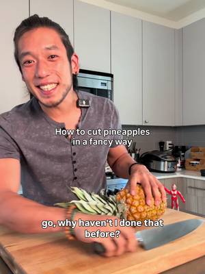 I like making simple things fancy like this pineapple ##FYP##cooking