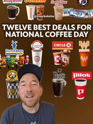 Are you grabbing any of these deals for National Coffee Day on Sept 29th? Love the free offers from Dunkin', Scooters, Whataburger, Circle K, and Pilot along with the fun giveaways from Dutch Bros and 7 Brew. #coffee #freecoffee #cheapeats #fastfood #freebies 
