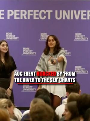 A Cornell University event featuring AOC was hijacked by DSA leaders firing up the crowd with chants of "from the river to the sea" before the New York congresswoman took the stage. Young Democratic Socialists of America co-chairs Mina Petrova and Zoe Reisman proudly declared, "long live the student intifada," while opening the "Students vs. Billionaires" town hall. AOC later addressed the crowd and spoke about what she described as a "crackdown" on people speaking out on Palestine and other issues.
