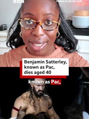 40-year-old British wrestler Benjamin Satterley, known as Pac, has died. No cause of death has been provided. #BenjaminSatterley #Pac #WWE #Wrestler #BBCNews