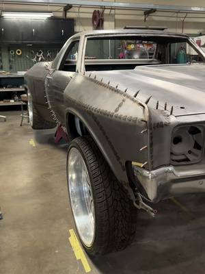 We're back on the @kingshocks Wide Body/Pre-Runner/Donk/Hot Rod El Camino! @brandongerringer has been running around the shop making progress on other projects but it's finally time to get back to work on the Elco. We can't wait to see what this thing looks like after both sides get the full wide body treatment!