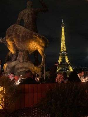 ✨Paris✨ #paris #eiffletower #eiffletoweratnight #eiffletowersparkling #cafedelhomme 