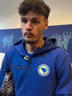 Kerim Alajbegovic nakon pobjede protiv Rumunije. 🇧🇦🐲 #fifaworldcup2026 #uefanationsleague 