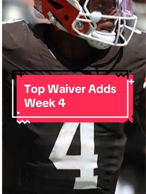 These are the top waiver adds for week 4 of fantasy football with the obvious adds of Adonai Mitchell and Mumpfield being my highest priority and QBs like Deshaun Watson and TEs like Darren Waller great adds if the others aren’t available #fantasyfootball #fantasyfootballtips #fantasyfootballadvice 