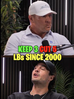 Keep 3 Cut 5 with Brian Urlacher 😳 #baltimoreravens #chicagobears #sanfrancisco49ers #greenbaypackers #miamidolphins 