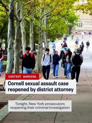 The Tompkins County district attorney has decided to reopen a criminal investigation into an alleged sexual assault and rape on Cornell University’s campus. This decision came weeks after an anonymous female student sued the university, fraternity, and the seven members, alleging the men drugged and sexually assaulted her at a party back in 2024. NBC News’ Maggie Vespa reports.
