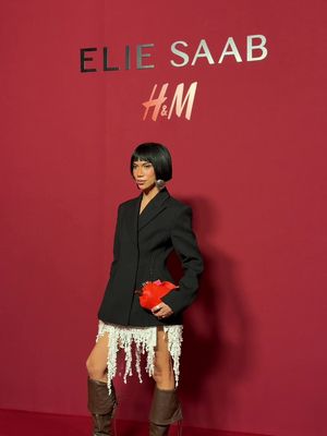 Starting my Paris Fashion Week with @@H&M x @@ELIE SAAB 🥹🫶🏼 #hm #eliesaab 