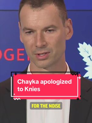 John Chayka says he apologized to Matthew Knies about the noise that surrounded his name with trade rumors over the last few months.