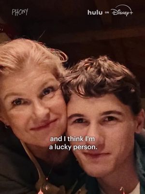 Connie Britton and Sam Nivola star in PHONY. A coming-of-age mystery series about a teenager who wakes up in the hospital after a car accident to discover his mom appears to have been replaced by an impostor. #Phony premieres October 20 on Hulu and Hulu on Disney+.
