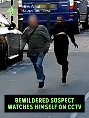 Bewildered suspect watches himself on CCTV. #channel4 #documentary