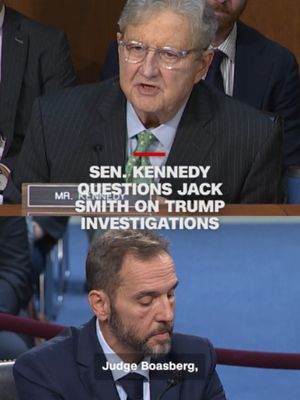 In concluding a line of accusations against former special counsel Jack Smith, Republican Sen. John Kennedy ended abruptly: "You make me want to throw up in my mouth." Kennedy and other Republicans have accused Smith of violating congressional protections by accessing basic phone records from lawmakers around the January 6, 2021, Capitol attack.