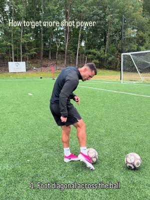 How to get more shot power without kicking harder 🧠 #Soccer #football #fyp 
