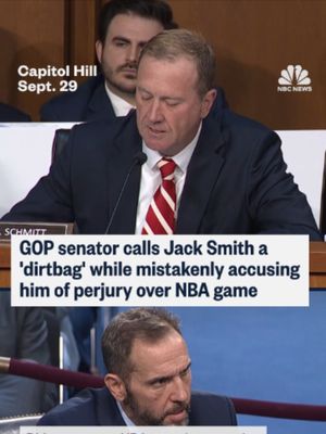 Former special counsel Jack Smith’s Senate Judiciary Committee hearing became tense after Sen. Eric Schmitt, R-Mo., presented a text message to Smith that he suggested showed he was in Atlanta for a basketball game in 2024. What unfolded was a heated exchange of conflicting information, which resulted in the discovery that Schmitt had confused the names of basketball teams.