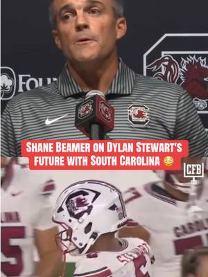 South Carolina HC Shane Beamer spoke on star EDGE Dylan Stewart after he was suspended one game by the SEC and South Carolina for throwing a punch at an Alabama player Saturday night 👀 (via South Carolina Gamecocks) #cfb #CollegeFootball #football #southcarolinafootball #shanebeamer 