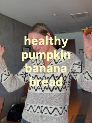 the most delicious healthy banana bread 👩‍🍳 trusttt Ingredients     •    3 very ripe large bananas, mashed     •    2 eggs, room temperature     •    ⅓ cup pure maple syrup     •    ½ cup pumpkin purée     •    1 teaspoon vanilla extract     •    6 tablespoons olive oil     •    1¾ cups flour     •    1 teaspoon baking soda     •    ½ teaspoon cinnamon     •    ¼ teaspoon salt     •    ½ cup chocolate chips #healthybaking #pumpkin #bananabread #fall #baking 
