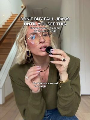 jeans are hard enough. These are only 3 styles every woman over 40 needs in her closet to be the classiest b*tch in the room 🥂 links are in my bio — it be under the corresponding picture from this Reel. ##JeansOver40##Over40Style##FallJeans##FashionOver40##FallFashion