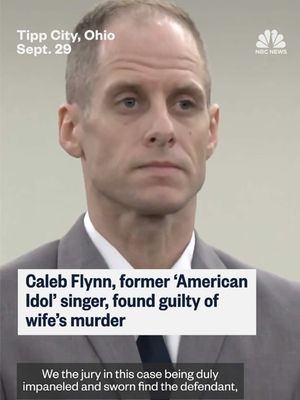 Former “American Idol” singer Caleb Flynn was found guilty of murder in the death of his wife, who was killed in their Ohio home in February.