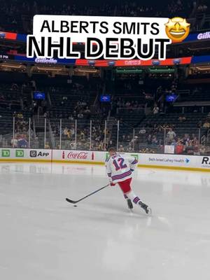 Nothing like it 👏 #NHL #debut #hockey #rookie 