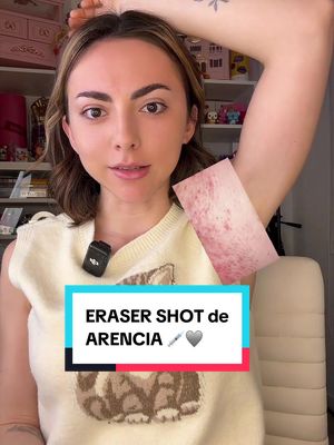 Estuve probando el Eraser Shot de @Arencia que es un serum booster para el acné/irritación/pelitos encarnados 🩶 me encanto la combinación de activos! 
