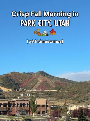 An idyllic little morning in the mountains before driving back to Colorado!✨🍂🏔️ #ParkCity #FallMorning #FallColors #DIML #KateOutdoors 