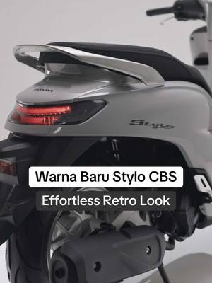 Katanya lowkey nggak butuh validasi  Tapi kalau dibilang motornya cakep… boleh diulang agak keras? 🫠 #stylo160 #stylogrey #retro #outfitsinspiration #outfittrends