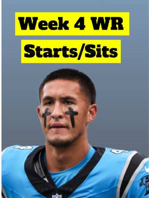 Wide Recievers to start and sit in Week 4 of fantasy football! #fantasyfootball #fantasyfootballadvice  Tetairoa McMillan is in an elite matchup with the Lions this week, making him a WR with a massive ceiling!  Josh Downs is facing a Commanders team as the top target for the Colts. In London, Downs is someone to start with confidence in fantasy football!   Michael Wilson is a locked in starter for fantasy football this week, taking on a bad Giants secondary. Sit Emeka Egbuka. 