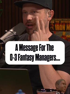 If you are a fantasy manager that is 0-3.. 1-2.. or plagued by injuries.. you need to hear this 🫡