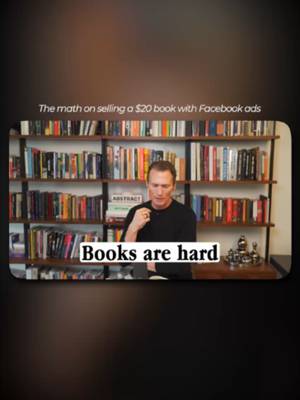 Book marketing tips for first-time authors 📖 Ads to sell a $20 book can cost $35 or more per buyer. The authors who make it work plan the next offer before the book comes out, and they build a following first so the launch does not depend on ads. Follow for more business math from Ryan. #businesstips #businessstrategy #entrepreneuradvice #founderadvice