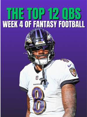 Best QBs to start in week 4 of fantasy football #football #nfl #fantasyfootball #quarterback 