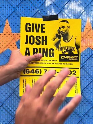 📵 646-740-0102 Josh has things to say, and we think you may too. Call to hype him up, ask him a question, pitch your best flavor idea, or just leave a voicemail he'll never forget. Josh has to listen to the best (and worst) of them live.