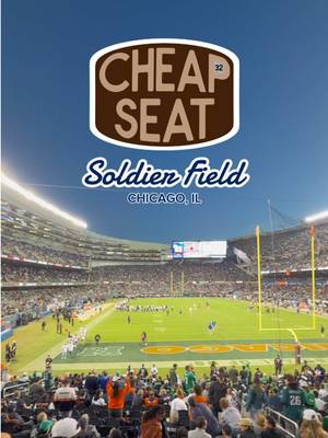 Cheap Seat: Soldier Field, home of the Chicago Bears! 🐻 In this series, I’m trying to find the single worst seat at every stadium I visit! Where should I check out next? #nfl #nflfootball #chicagobears #tiktokcampaign #touchdown 