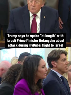 President Trump said he spoke to Israeli Prime Minister Benjamin Netanyahu "at length" about the FlyDubai flight that made an emergency landing in Tabuk after one of the pilots stabbed the other and allegedly attempted to crash the plane. Trump relayed the story he heard from Netanyahu to reporters in the Oval Office on Wednesday about an Israeli plumber who helped commandeer the jet during the emergency, saying the man had never flown a plane before and "took the stick, lifted it up and leveled out the plane before it crashed." No passengers were injured in the incident, but the pilot who was attacked by his fellow crew member reportedly sustained stab wounds. According to Netanyahu, the pilot who carried out the stabbing was placed under arrest and was "being questioned by the Saudi authorities."