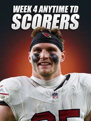Week 4 NFL anytime touchdown scorers predictions #nfl #week4 #fyp 