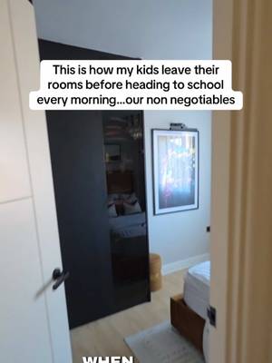 This is always the state of my kids’ rooms when they leave for school, and honestly, as a mum who works mostly from home, it’s such a good feeling to work in a home that is clean, tidy and clutter-free. 🥹 Knowing that everyone’s bed is made, the windows are open and there’s no stale air in the rooms is one of those little things that makes me so happy. As a designer, I’ve also learnt that keeping kids’ rooms tidy starts with giving them enough storage and designing their rooms in a way that makes it easy for them to keep things organised. And honestly, you’re not just doing it for yourself. You’re creating an environment that your children grow up in and get used to. A calm, organised space can make such a difference to how they feel, focus and get things done. So mummy is happy, the kids are happy… everybody wins😂🤎