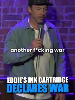 Eddie's ink cartridge just declared WAR 😂 #EddieIfft #ShrEddie #comedy #standup #standupcomedy #funny