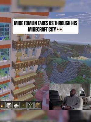 #miketomlin spent 12 years building up his #Minecraft city 🔥 #nfl (via Mike Tomlin/YT)