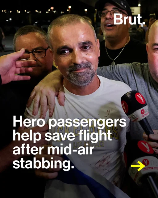 Israeli passenger Yaniv Hayun, 50, helped three other passengers restrain the co-pilot of flydubai flight FZ1073 after the captain was stabbed on September 30. #news #flydubai #crime