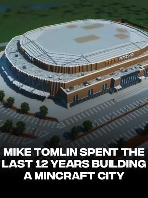 Mike Tomlin really spent the last 12 years of his career building an entire Minecraft city. 🤯 (via MikeTomlin/YT) #Minecraft #miketomlin #pitsburghsteelers #nfl #football 