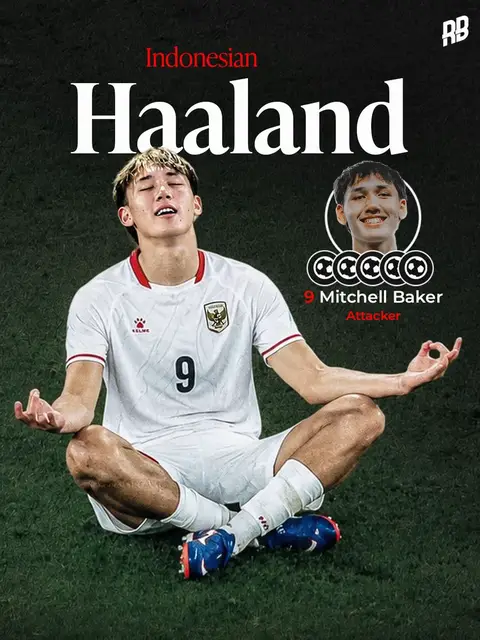 19 year old Mitchell Baker stands at 6’4” and just scored 5 goals to send Indonesia to the ASEAN Cup final. 😮‍💨 Indonesia needed to win by 7 goals and he scored his 5th goal in the 98th minute to make it 9-2. 🤯 Mitchell was born in Australia and has Indonesian heritage, currently playing college soccer for Georgetown… and now he is a national hero. 🇮🇩 #INDONESIA #PSSI #TMN #FOOTBALL #RISINGBALLERS 