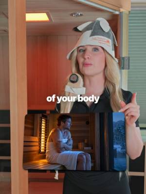 Sit with your back to a campfire and think about what happens to your front. Most saunas have the exact same problem.