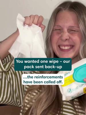 Our wipes finally learned boundaries. Growth looks good on them.