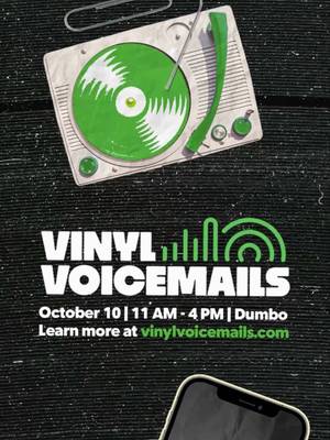 Your memories, coming soon to vinyl. RSVP today. Link in bio. #VinylVoicemails 