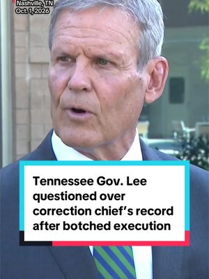 Republican Tennessee Gov. Bill Lee faced questions Thursday about his decision to hire Corrections Commissioner Frank Strada following the failed execution of Christa Pike. Strada also held a leadership role in Arizona’s corrections system when the state carried out three executions in 2022 that encountered problems with the lethal injection process. Asked whether he bears responsibility for employing Strada, Lee said the Tennessee Department of Correction appears to have followed its approved protocol. He said an independent investigation will examine what went wrong.