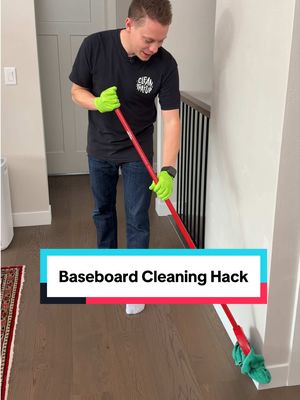 Use this hack the next time you clean your baseboards!