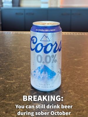 Greatest news you’ll hear all day. #soberoctober #nonalcoholicbeer #alcoholfreebrew #CoorsLight 