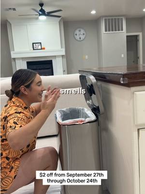 #febreze_partner Fall Reset isn’t finished unless you also made sure your trash can won’t smell! The @Febreze Trash Odor Fighter makes sure that your trashcan and house smell clean for up to 45 days! Make sure to grab yours for your next house reset! PLUS from 9/27 through 10/24 you get $2 OFF! 🗑️ 🫧 #febreze #housereset #homecleaning #cleaninghacks 