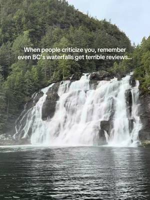 Turns out, not everyone is easily impressed by a waterfall. But we sure are. 💦 Luckily, BC has no shortage of spectacular waterfalls to seek out. #exploreBC #waterfalls #nature 