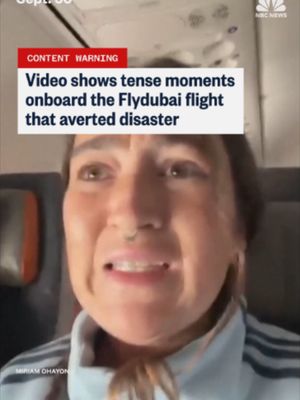 Video from a passenger on the Flydubai flight bound for Israel captured the tense moment when a co-pilot attempted to crash the aircraft.