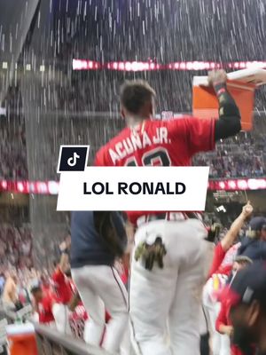 Now what’s cooler than being cool? 🥶 @Ronald Acuña Jr.  #letitfly #braves #wildcard #MLB 